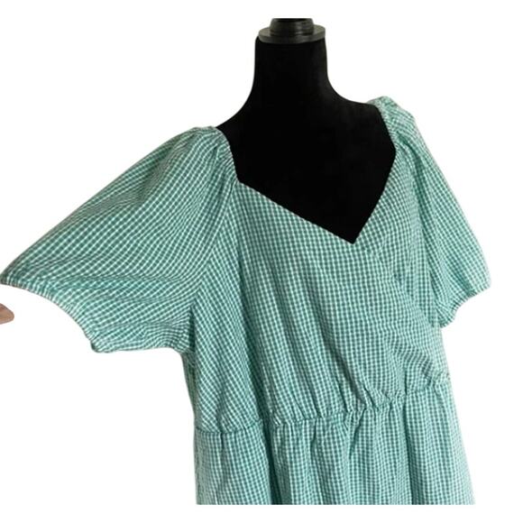 NWT DRAPER JAMES Green Gingham Dress 3X - Picture 3 of 5